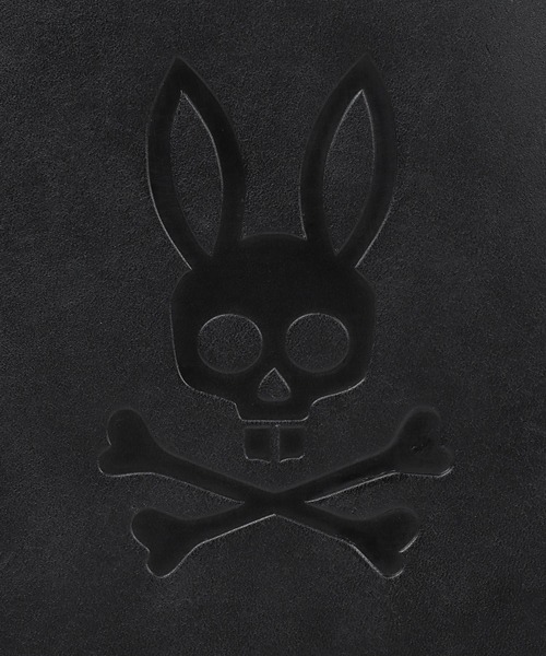 Psycho Bunny(サイコバニー)の「エンボスバニー レザースマホポーチ(エコバッグ/サブバッグ・メンズ・ブラック・FREE)」の4枚目の写真
