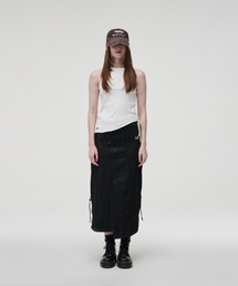KZM（ケージエム）の「ホルターネックスリーブレスホワイト（Tシャツ/カットソー）」