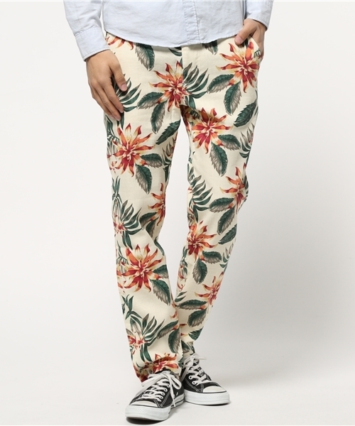 NANO universe(ナノユニバース)の「花柄プリペラパンツ(その他パンツ・メンズ・オフホワイト/ネイビー/オリーブ・42/44/46/40)」の2枚目の写真