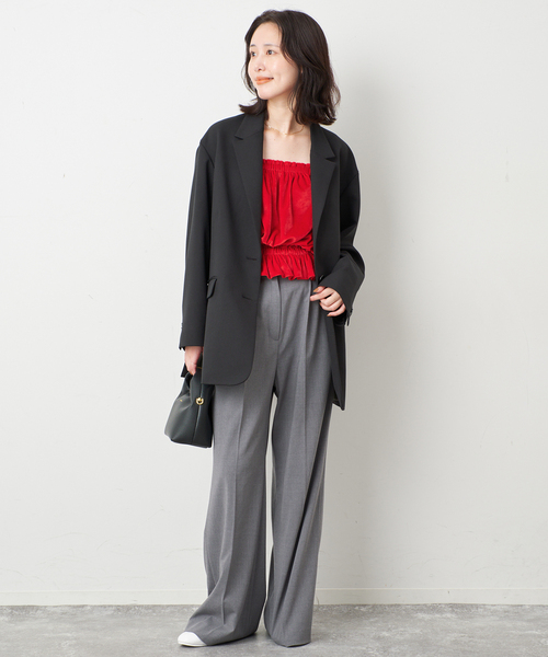 SLOBE IENA(スローブイエナ)の「VIOLETTE ROOM/バイオレットルーム ベロアビスチェ VR263418(その他トップス・レディース・ブラック/レッド・FREE)」の21枚目の写真
