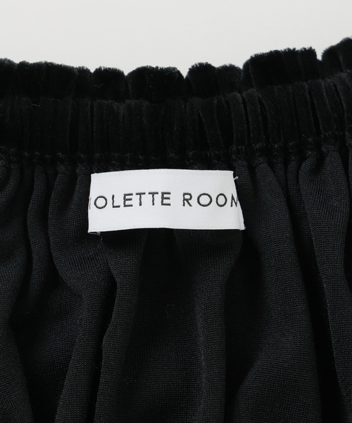 SLOBE IENA(スローブイエナ)の「VIOLETTE ROOM/バイオレットルーム ベロアビスチェ VR263418(その他トップス・レディース・ブラック/レッド・FREE)」の8枚目の写真