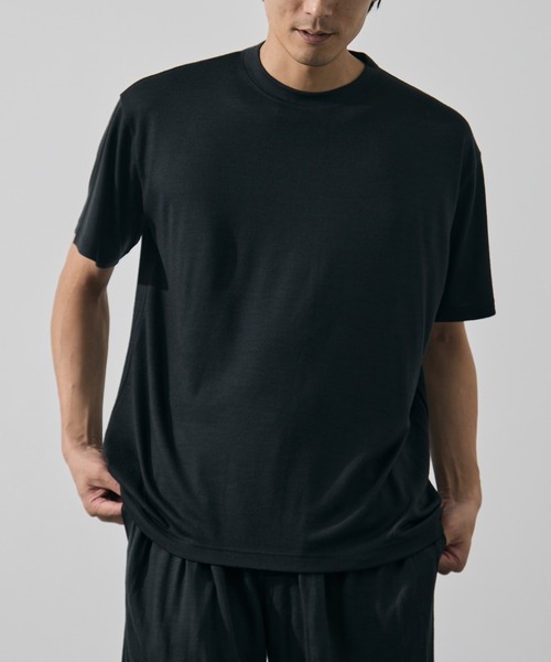 WRAPINKNOT(ラッピンノット)の「【WRAPINKNOT/ラッピンノット】S/S Wide Fit T-shirt(Tシャツ/カットソー・メンズ・ダークグレー/ブラック・3/2)」の13枚目の写真