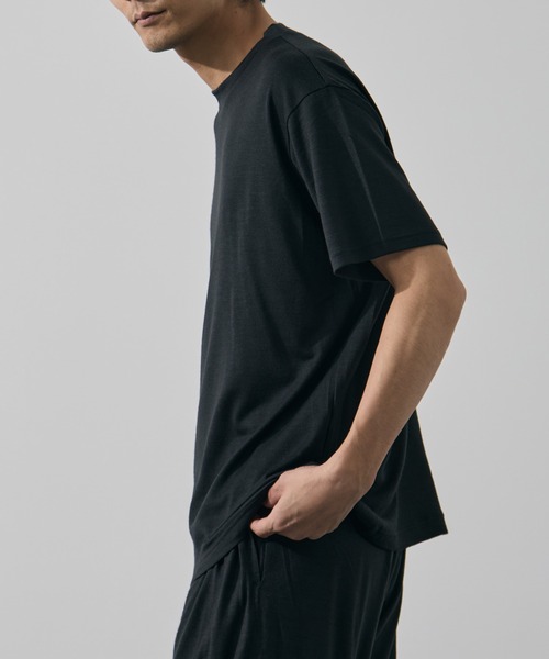 WRAPINKNOT(ラッピンノット)の「【WRAPINKNOT/ラッピンノット】S/S Wide Fit T-shirt(Tシャツ/カットソー・メンズ・ダークグレー/ブラック・3/2)」の14枚目の写真
