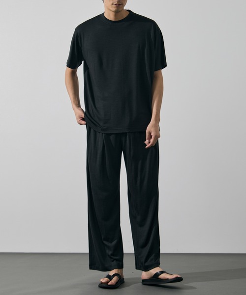 WRAPINKNOT(ラッピンノット)の「【WRAPINKNOT/ラッピンノット】S/S Wide Fit T-shirt(Tシャツ/カットソー・メンズ・ダークグレー/ブラック・3/2)」の16枚目の写真