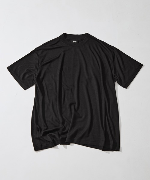 WRAPINKNOT(ラッピンノット)の「【WRAPINKNOT/ラッピンノット】S/S Wide Fit T-shirt(Tシャツ/カットソー・メンズ・ダークグレー/ブラック・3/2)」の8枚目の写真