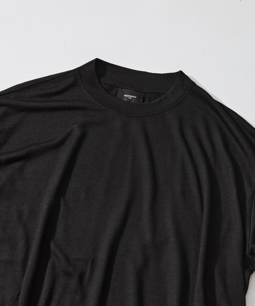 WRAPINKNOT(ラッピンノット)の「【WRAPINKNOT/ラッピンノット】S/S Wide Fit T-shirt(Tシャツ/カットソー・メンズ・ダークグレー/ブラック・3/2)」の9枚目の写真