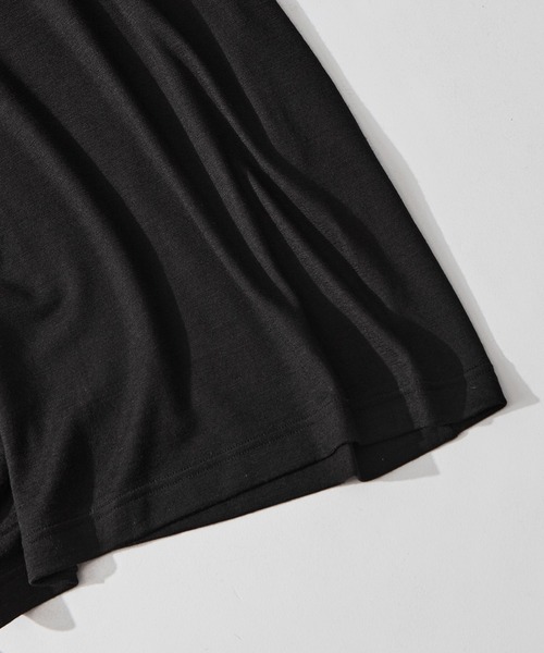 WRAPINKNOT(ラッピンノット)の「【WRAPINKNOT/ラッピンノット】S/S Wide Fit T-shirt(Tシャツ/カットソー・メンズ・ダークグレー/ブラック・3/2)」の11枚目の写真