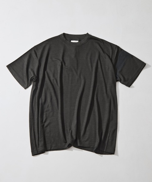 WRAPINKNOT(ラッピンノット)の「【WRAPINKNOT/ラッピンノット】S/S Wide Fit T-shirt(Tシャツ/カットソー・メンズ・ダークグレー/ブラック・3/2)」の17枚目の写真