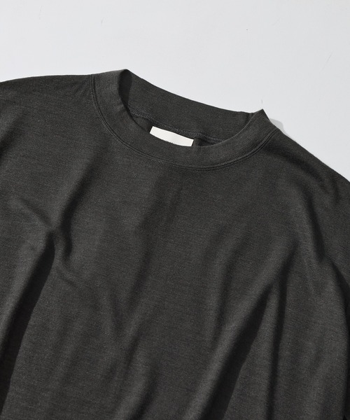 WRAPINKNOT(ラッピンノット)の「【WRAPINKNOT/ラッピンノット】S/S Wide Fit T-shirt(Tシャツ/カットソー・メンズ・ダークグレー/ブラック・3/2)」の18枚目の写真