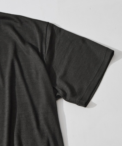 WRAPINKNOT(ラッピンノット)の「【WRAPINKNOT/ラッピンノット】S/S Wide Fit T-shirt(Tシャツ/カットソー・メンズ・ダークグレー/ブラック・3/2)」の19枚目の写真