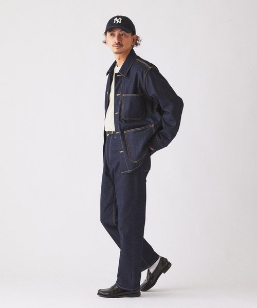JOURNAL STANDARD relume(ジャーナルスタンダード レリューム)の「クラフトデニム 13.5oz ナローストレート(デニムパンツ・メンズ・ネイビー/ブラック系その他/ブルー系その他・SMALL/MEDIUM/LARGE)」の5枚目の写真