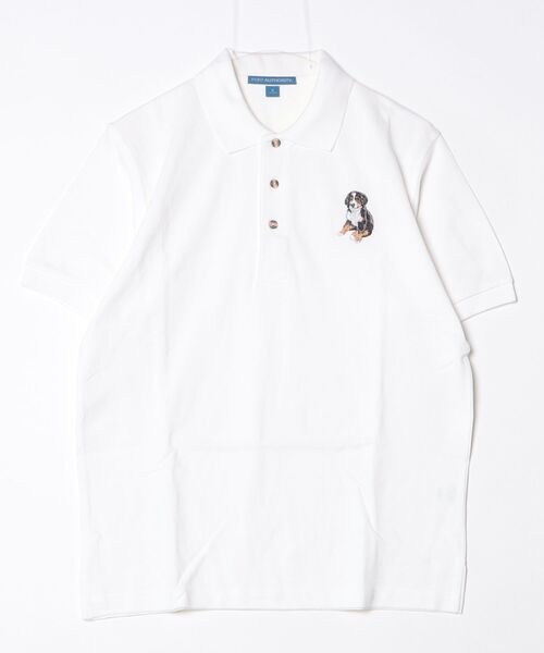 INNOCENT(イノセント)の「【T24】DOG WHITE EMBROIDERY POLO SS-K420(ポロシャツ・レディース・その他2/その他3/その他1/その他5/その他6/その他4・SMALL/MEDIUM/LARGE/X-LARGE)」の8枚目の写真