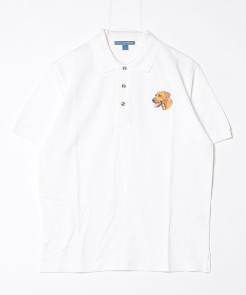 INNOCENT(イノセント)の「【T24】DOG WHITE EMBROIDERY POLO SS-K420(ポロシャツ・レディース・その他2/その他3/その他1/その他5/その他6/その他4・SMALL/MEDIUM/LARGE/X-LARGE)」の9枚目の写真