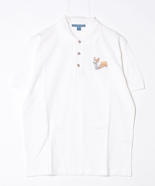 INNOCENT(イノセント)の「【T24】DOG WHITE EMBROIDERY POLO SS-K420(ポロシャツ・レディース・その他2/その他3/その他1/その他5/その他6/その他4・SMALL/MEDIUM/LARGE/X-LARGE)」の10枚目の写真