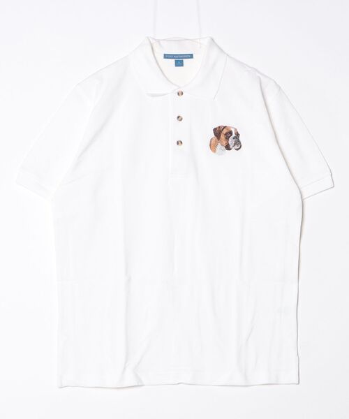 INNOCENT(イノセント)の「【T24】DOG WHITE EMBROIDERY POLO SS-K420(ポロシャツ・レディース・その他2/その他3/その他1/その他5/その他6/その他4・SMALL/MEDIUM/LARGE/X-LARGE)」の11枚目の写真