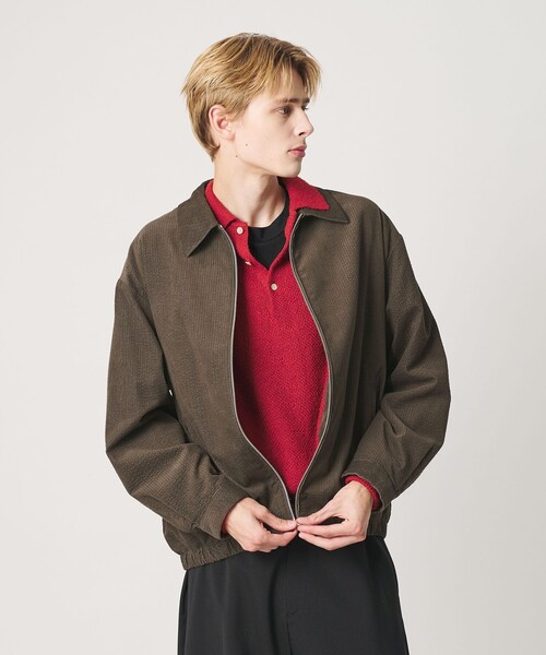 BEAUTY&YOUTH UNITED ARROWS(ビューティーアンドユースユナイテッドアローズ)の「サッカーライク コーデュロイ ジップ ブルゾン(その他アウター・メンズ・ブラック/オリーブ・M/L/XL/S)」の7枚目の写真