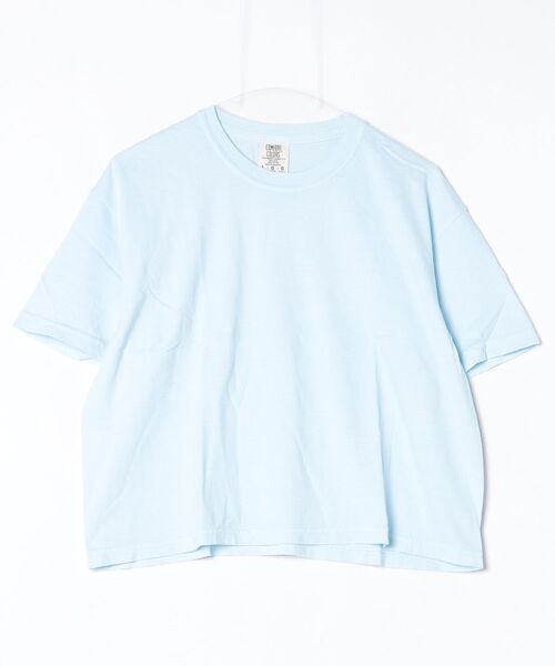 comfort colors(コンフォートカラーズ)の「【T23】【COMFORT COLORS/コンフォートカラーズ】WOMEN‘S HEAVYWEIGHT BOXY T-SHIRT S-3023CL-2(Tシャツ/カットソー・レディース・サックスブルー/チャコールグレー/ミント/ライム/ピンク・LARGE/MEDIUM)」の10枚目の写真