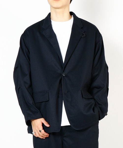 DAIWA PIER39(ダイワピア39)の「TECH LOOSE 2B JACKET FLANNEL BJ-32026W(ブルゾン・メンズ・オリーブ/チャコールグレー/ネイビー・MEDIUM/LARGE/X-LARGE/SMALL)」の1枚目の写真