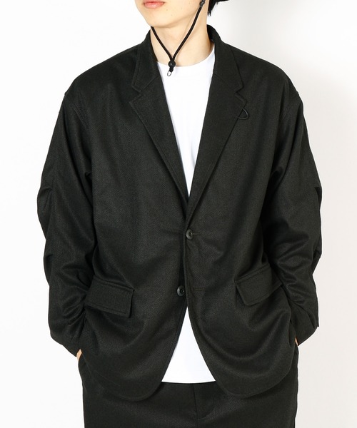 DAIWA PIER39(ダイワピア39)の「TECH LOOSE 2B JACKET FLANNEL BJ-32026W(ブルゾン・メンズ・オリーブ/チャコールグレー/ネイビー・MEDIUM/LARGE/X-LARGE/SMALL)」の3枚目の写真