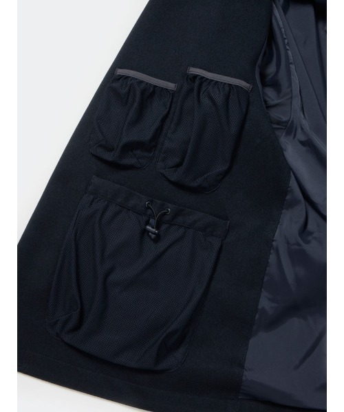 DAIWA PIER39(ダイワピア39)の「TECH LOOSE 2B JACKET FLANNEL BJ-32026W(ブルゾン・メンズ・オリーブ/チャコールグレー/ネイビー・MEDIUM/LARGE/X-LARGE/SMALL)」の20枚目の写真