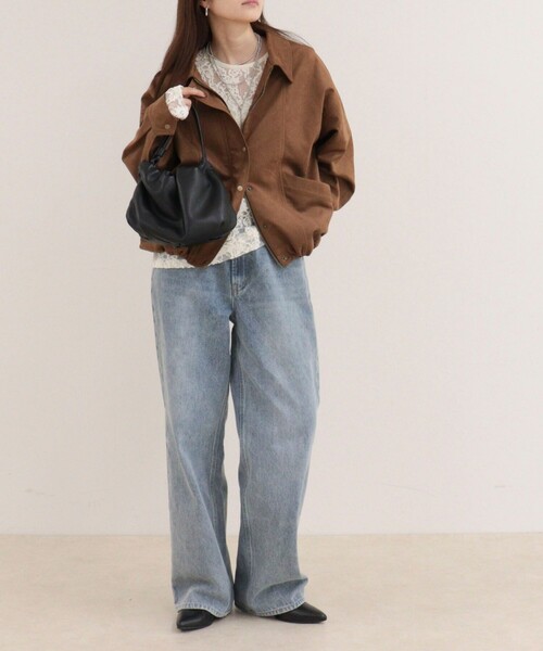 fredy emue(フレディエミュ)の「ドロストアシメレースプルオーバーカットソー(Tシャツ/カットソー・レディース・オフホワイト/ブラック/カーキ・38)」の16枚目の写真