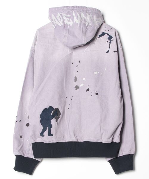 AAPE BY A BATHING APE(エーエイプバイアベイシングエイプ)の「AAPE DENIM HOODED JACKET(デニムジャケット・メンズ・パープル系その他3・SMALL/X-LARGE/MEDIUM/LARGE)」の3枚目の写真