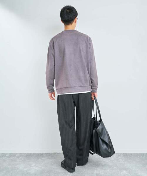 B.C STOCK（ベーセーストック）の「オーバースリーピングパンツ ストライプアソート（その他パンツ・メンズ・レッド/ネイビー/ブラウン/ブラック系その他/ブラック/チャコールグレー・FREE）」の15枚目の写真
