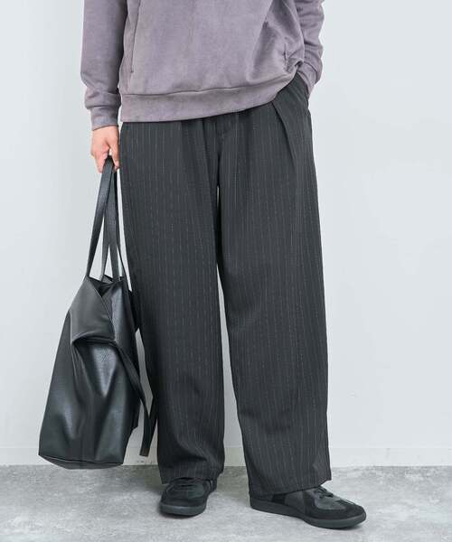B.C STOCK（ベーセーストック）の「オーバースリーピングパンツ ストライプアソート（その他パンツ・メンズ・レッド/ネイビー/ブラウン/ブラック系その他/ブラック/チャコールグレー・FREE）」の16枚目の写真