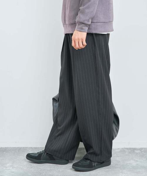 B.C STOCK（ベーセーストック）の「オーバースリーピングパンツ ストライプアソート（その他パンツ・メンズ・レッド/ネイビー/ブラウン/ブラック系その他/ブラック/チャコールグレー・FREE）」の17枚目の写真