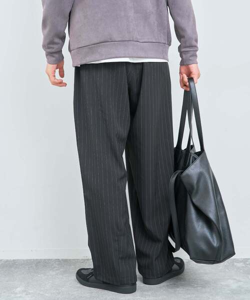 B.C STOCK（ベーセーストック）の「オーバースリーピングパンツ ストライプアソート（その他パンツ・メンズ・レッド/ネイビー/ブラウン/ブラック系その他/ブラック/チャコールグレー・FREE）」の18枚目の写真