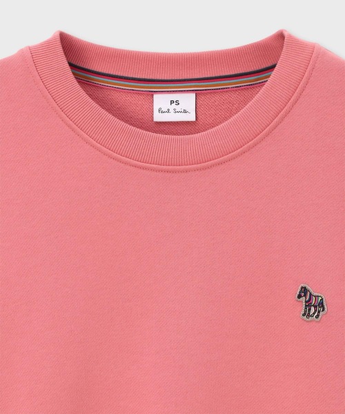 PS Paul Smith(ピーエスポールスミス)の「ウィメンズ ゼブラ ワンポイント スウェット / 265851 352V(スウェット・レディース・コーラル・2L/MEDIUM)」の2枚目の写真