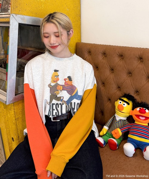SESAME STREET（セサミストリート）の「【SESAME STREET】袖配色プルオーバー（スウェット・レディース・C/B/A・FREE）」の17枚目の写真