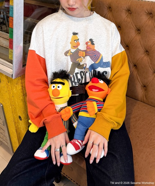 SESAME STREET（セサミストリート）の「【SESAME STREET】袖配色プルオーバー（スウェット・レディース・C/B/A・FREE）」の18枚目の写真