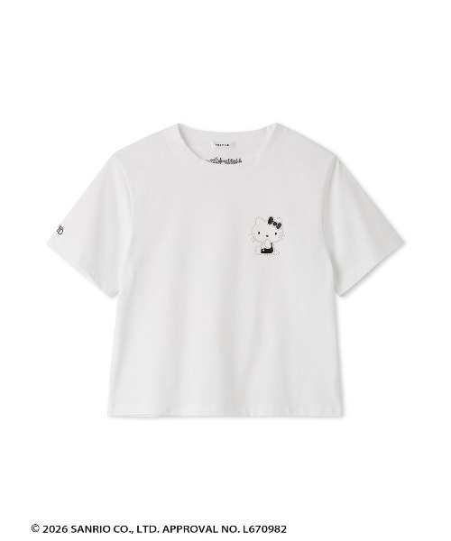 FRAY I.D(フレイアイディー)の「【ハローキティ】2wayチュールリボンTシャツ(Tシャツ/カットソー・レディース・ホワイト/ブラック/グレー・F)」の20枚目の写真