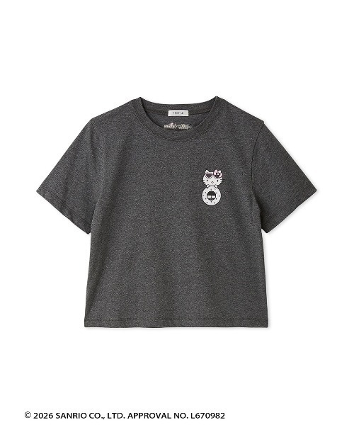 FRAY I.D(フレイアイディー)の「【ハローキティ】2wayチュールリボンTシャツ(Tシャツ/カットソー・レディース・ホワイト/ブラック/グレー・F)」の12枚目の写真