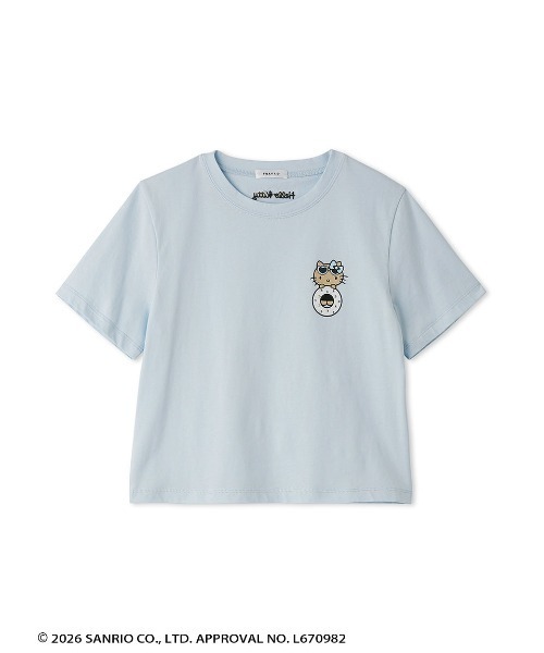 FRAY I.D(フレイアイディー)の「【ハローキティ】2wayチュールリボンTシャツ(Tシャツ/カットソー・レディース・ホワイト/ブラック/グレー・F)」の14枚目の写真
