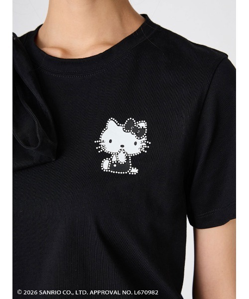 FRAY I.D(フレイアイディー)の「【ハローキティ】2wayチュールリボンTシャツ(Tシャツ/カットソー・レディース・ホワイト/ブラック/グレー・F)」の22枚目の写真