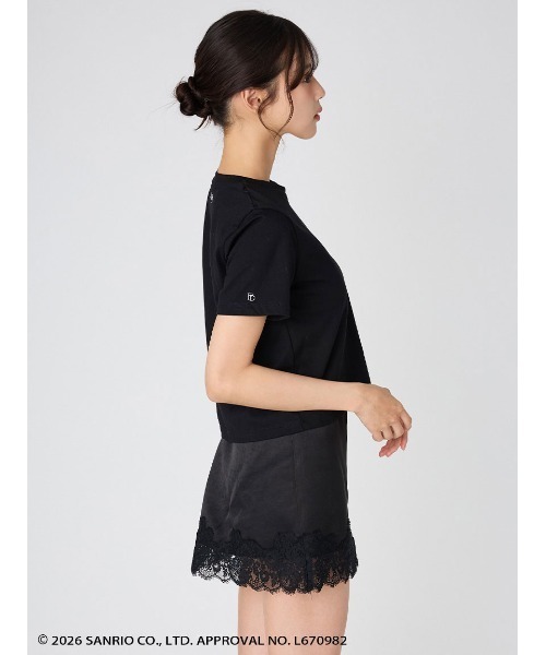 FRAY I.D(フレイアイディー)の「【ハローキティ】2wayチュールリボンTシャツ(Tシャツ/カットソー・レディース・ホワイト/ブラック/グレー・F)」の16枚目の写真