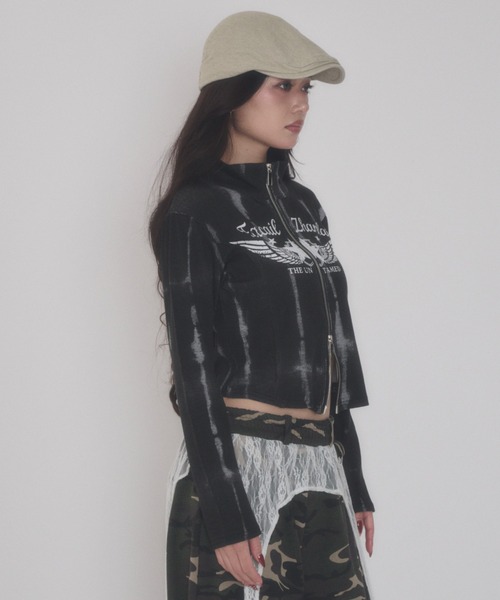 dispark(ディスパーク)の「DISPARK/【26年秋冬新作】ウィンググラフィックトップス(Tシャツ/カットソー・レディース・スミクロ/ベージュ・FREE)」の10枚目の写真