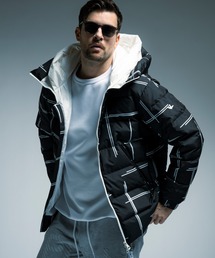 1PIU1UGUALE3 RELAX × +phenix(ウノピゥウノウグァーレトレ リラックス)ダブルフードダウンジャケット / WINDSTOPPER PRODUCTS BY GORE-TEX LABS