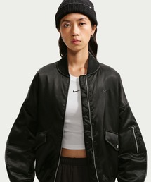 ナイキ スポーツウェア ウィメンズ オーバーサイズド ボンバー ジャケット / Nike Sportswear Women's Oversized Bomber Jacket IO9636-010 Black