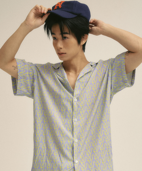 VILLA RAY（ヴィラ・レイ）の「モザイクウェーブ メンズ ビスコースシャツ（シャツ/ブラウス・メンズ・その他・LARGE/X-LARGE/MEDIUM）」の6枚目の写真