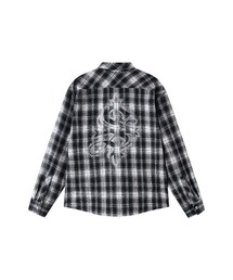 シャツ|Cross Rhinestone Flannel Check Shirt|SUPPLIER