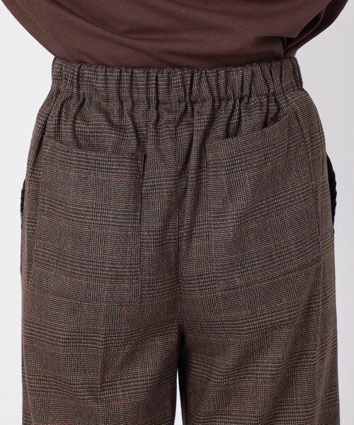 Grand PARK(グランドパーク)の「ロールヘムグレンチェックパンツ(その他パンツ・レディース・ブラウン/チャコールグレー・FREE)」の9枚目の写真