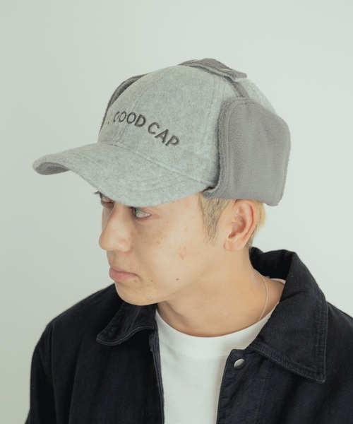 THE GOODLAND MARKET(ザグッドランドマーケット)の「ザ グッドランド マーケット FLEECE FLIGHT CAP(キャップ・メンズ・パープル/ネイビー/グレー・FREE)」の4枚目の写真