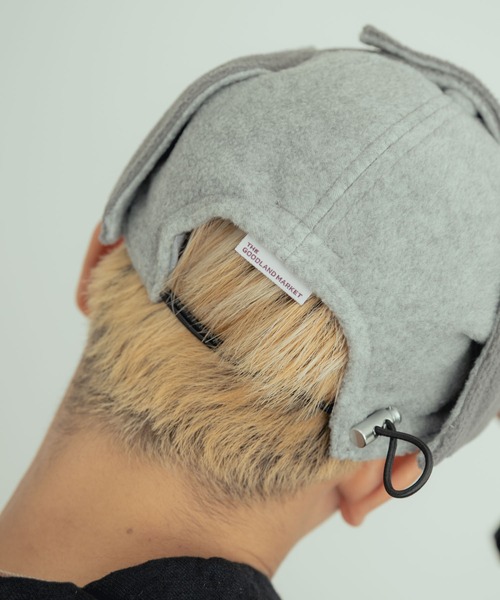 THE GOODLAND MARKET(ザグッドランドマーケット)の「ザ グッドランド マーケット FLEECE FLIGHT CAP(キャップ・メンズ・パープル/ネイビー/グレー・FREE)」の7枚目の写真