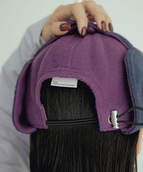 THE GOODLAND MARKET(ザグッドランドマーケット)の「ザ グッドランド マーケット FLEECE FLIGHT CAP(キャップ・メンズ・パープル/ネイビー/グレー・FREE)」の16枚目の写真