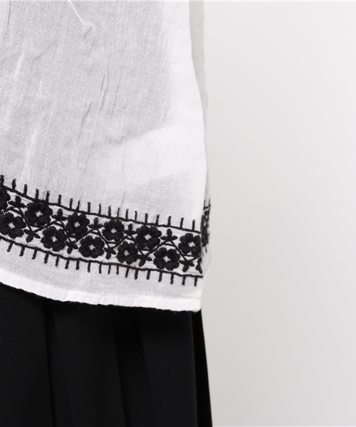 Denim & Supply Ralph Lauren（デニムアンドサプライラルフローレン）の「エンブロイダード ガーゼ トップ（その他トップス・レディース・ホワイト・SMALL/MEDIUM/X-SMALL/LARGE/XX-SMALL）」の5枚目の写真