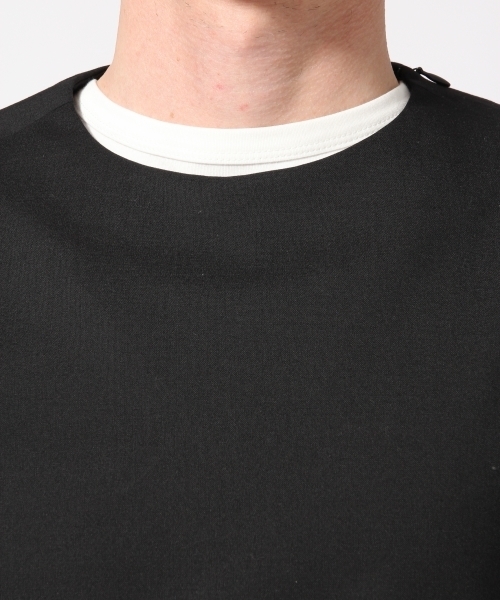 HARE（ハレ）の「【トロピカル素材】スリットプルオーバー(HARE)（Tシャツ/カットソー・メンズ・ブラック/ベージュ/グレー/ブルー・MEDIUM/SMALL/LARGE）」の11枚目の写真