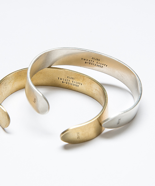 20/80】トゥエンティーエイティー/ STERLING SILVER ID BANGLE